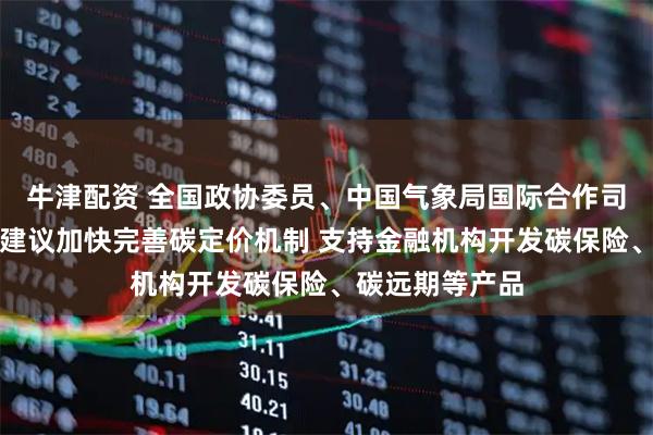 牛津配资 全国政协委员、中国气象局国际合作司司长张兴赢：建议加快完善碳定价机制 支持金融机构开发碳保险、碳远期等产品