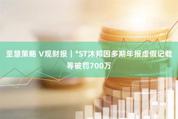 至慧策略 V观财报｜*ST沐邦因多期年报虚假记载等被罚700万